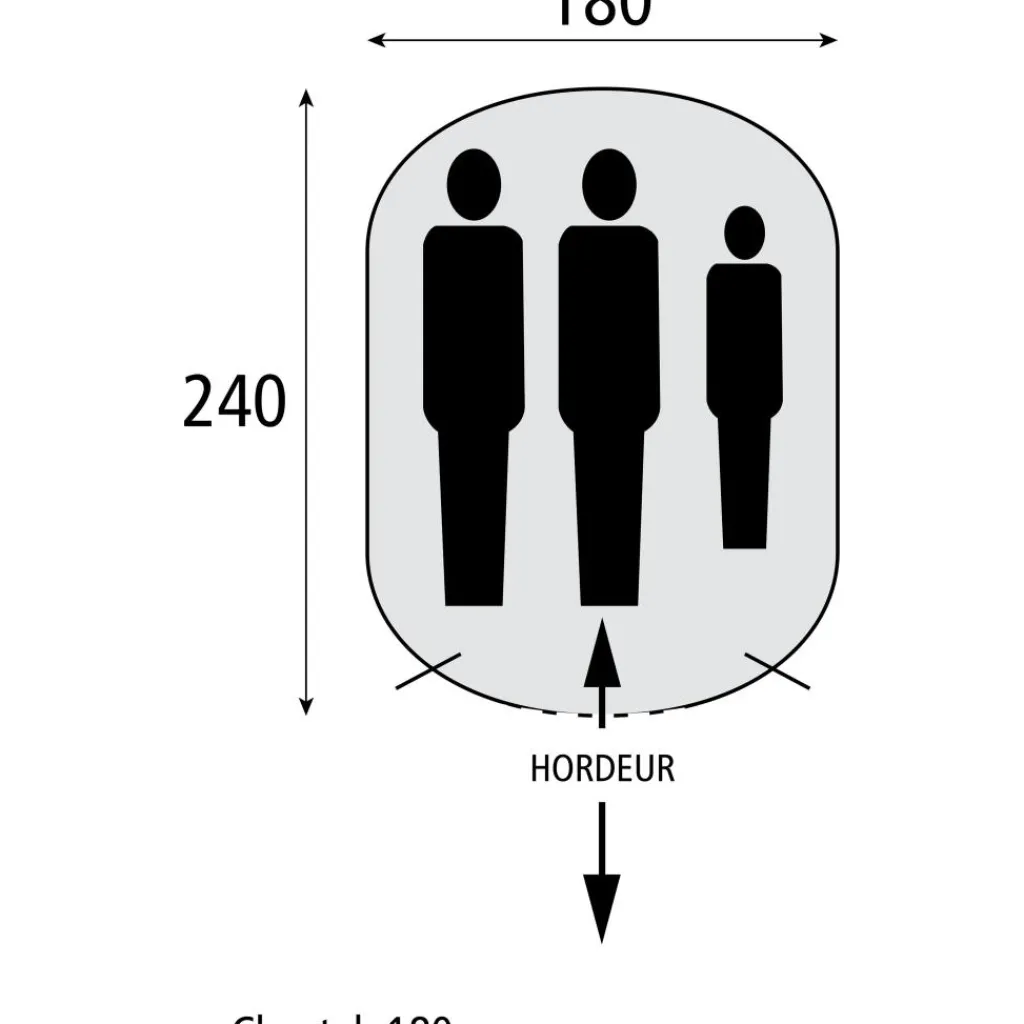3-Persoons Tent|Tunneltenten-Safarica Cheetah 180 pop up tent grey