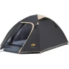 Safarica Dakar 170 TC koepeltent beige anthracite< 2-Persoons Tent|Tunneltenten