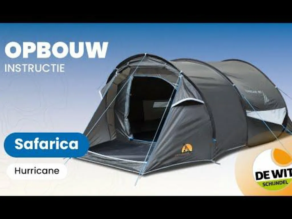 Safarica Hurricane 180 pop up tent grey< 3-Persoons Tent|Tunneltenten