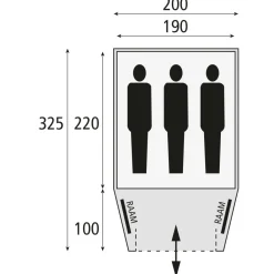 Safarica Kenia 200 koepeltent grey< 3-Persoons Tent|Tunneltenten