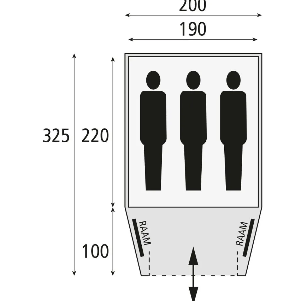 Safarica Kenia 200 koepeltent grey< 3-Persoons Tent|Tunneltenten