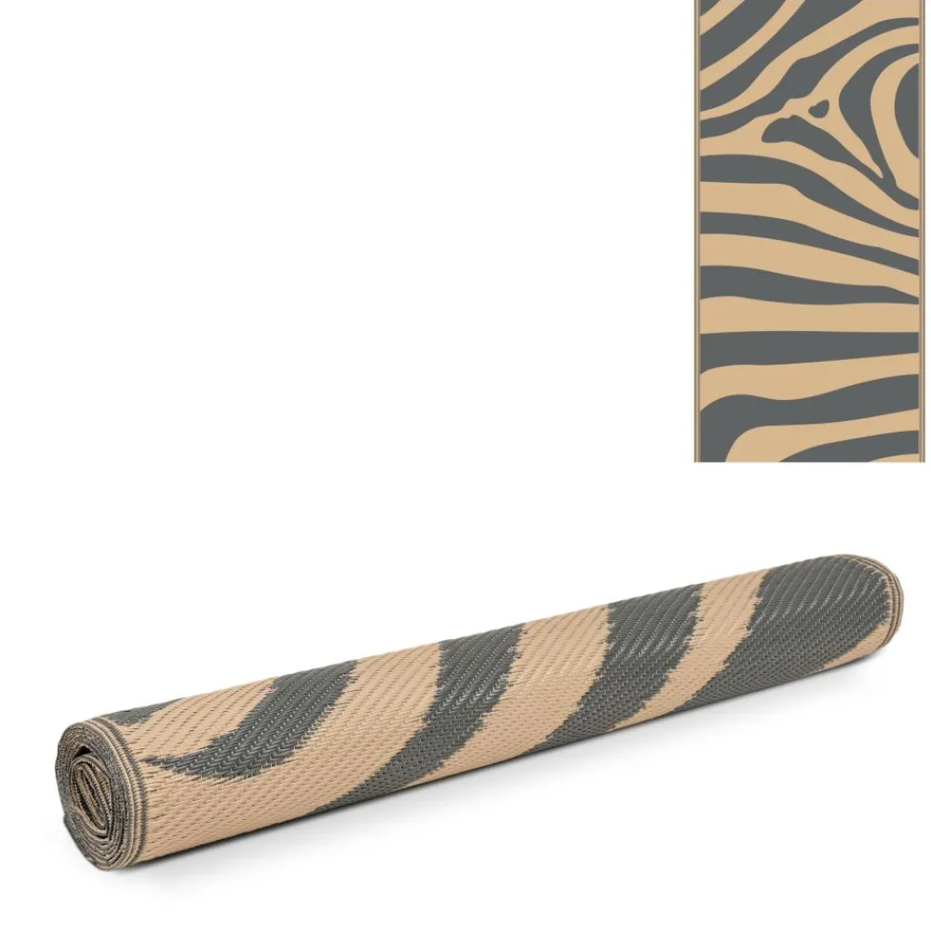 Buitenkleden &Amp; Tenttapijten-Safarica Safari beachmat 180 x 90 cm zebra beige