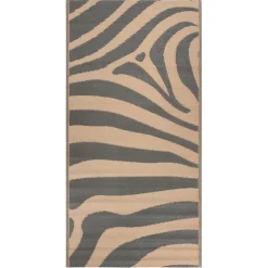 Buitenkleden &Amp; Tenttapijten-Safarica Safari beachmat 180 x 90 cm zebra beige