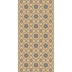 Safarica Safari beachmat 180 x 90 cm tiles grey beige< Buitenkleden & Tenttapijten
