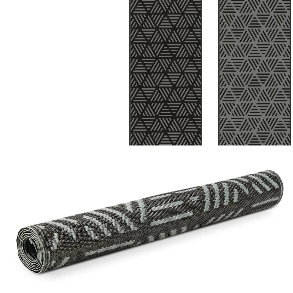 Buitenkleden &Amp; Tenttapijten-Safarica Safari beachmat 180 x 90 cm lacrimal black grey