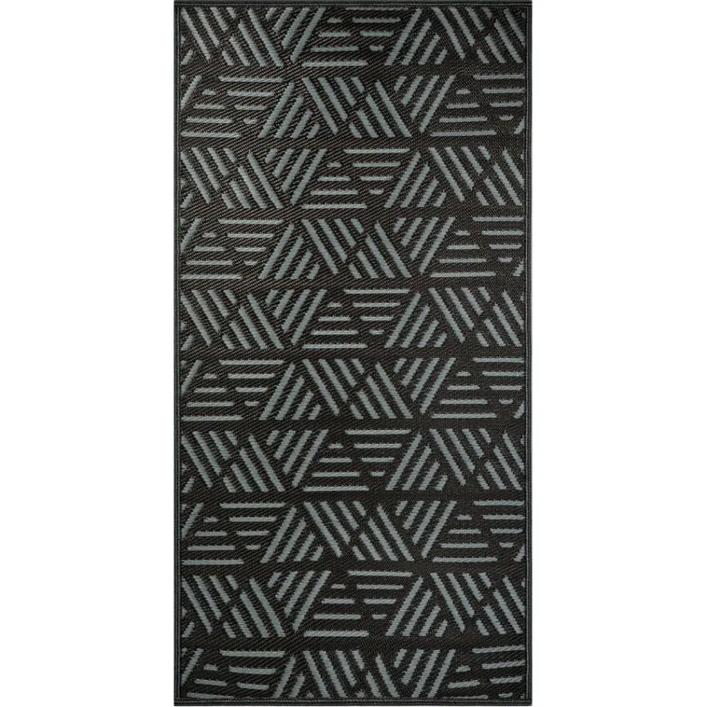 Buitenkleden &Amp; Tenttapijten-Safarica Safari beachmat 180 x 90 cm lacrimal black grey