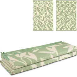 Safarica Safarimat buitenkleed 270 x 400 cm branches green beige< Buitenkleden & Tenttapijten