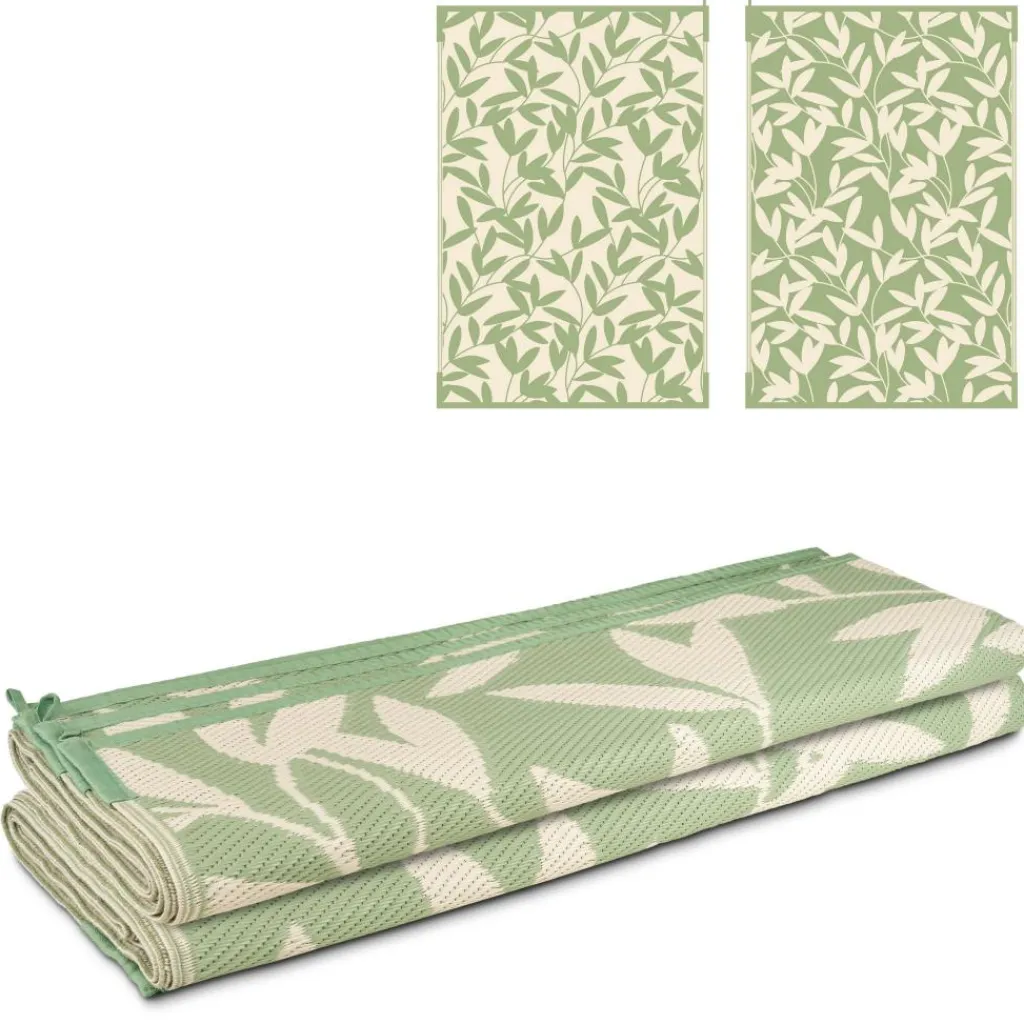 Safarica Safarimat buitenkleed 270 x 400 cm branches green beige< Buitenkleden & Tenttapijten
