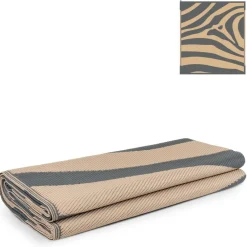 Buitenkleden &Amp; Tenttapijten-Safarica Safarimat buitenkleed 270 x 300 cm zebra beige