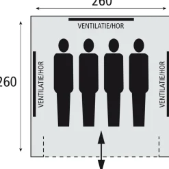 Safarica Sioux 260 piramidetent grey< 4-Persoons Tent|Bijzettenten