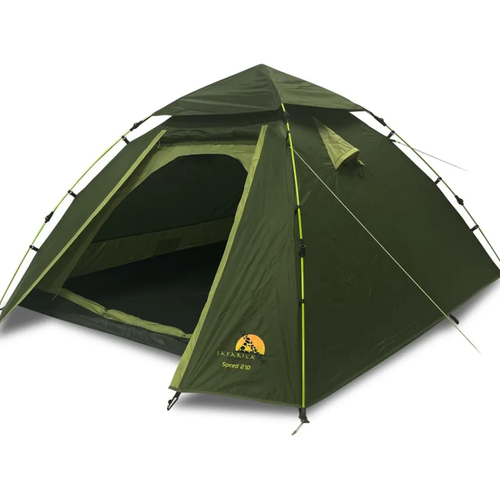 3-Persoons Tent|Tunneltenten-Safarica Speed 210 Quick up paraplutent green