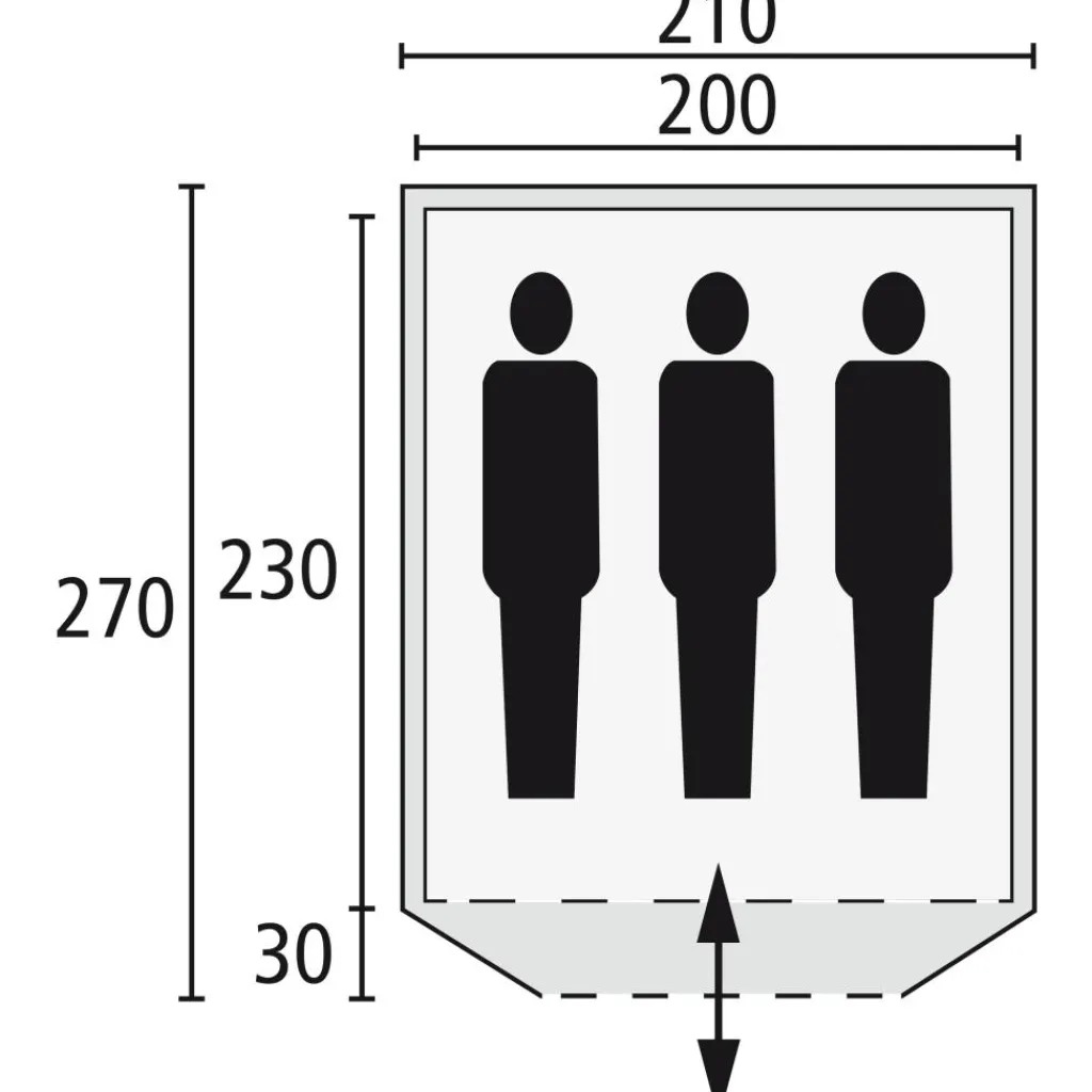 3-Persoons Tent|Tunneltenten-Safarica Speed 210 Quick up paraplutent green