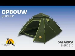 3-Persoons Tent|Tunneltenten-Safarica Speed 210 Quick up paraplutent green