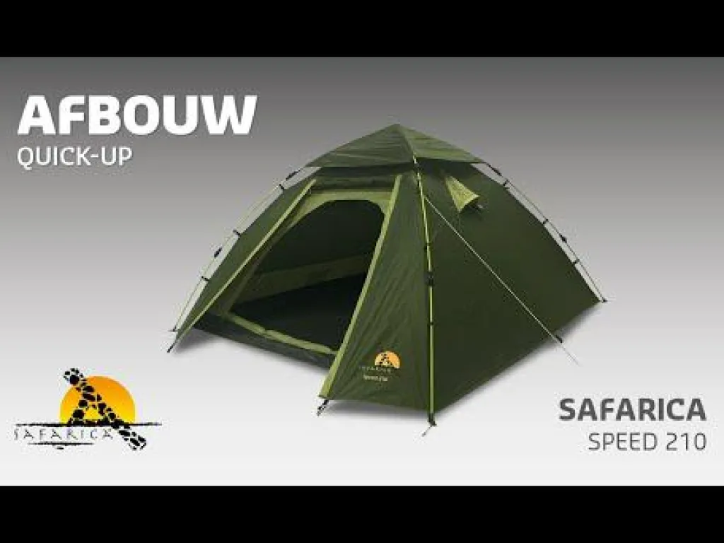 3-Persoons Tent|Tunneltenten-Safarica Speed 210 Quick up paraplutent green