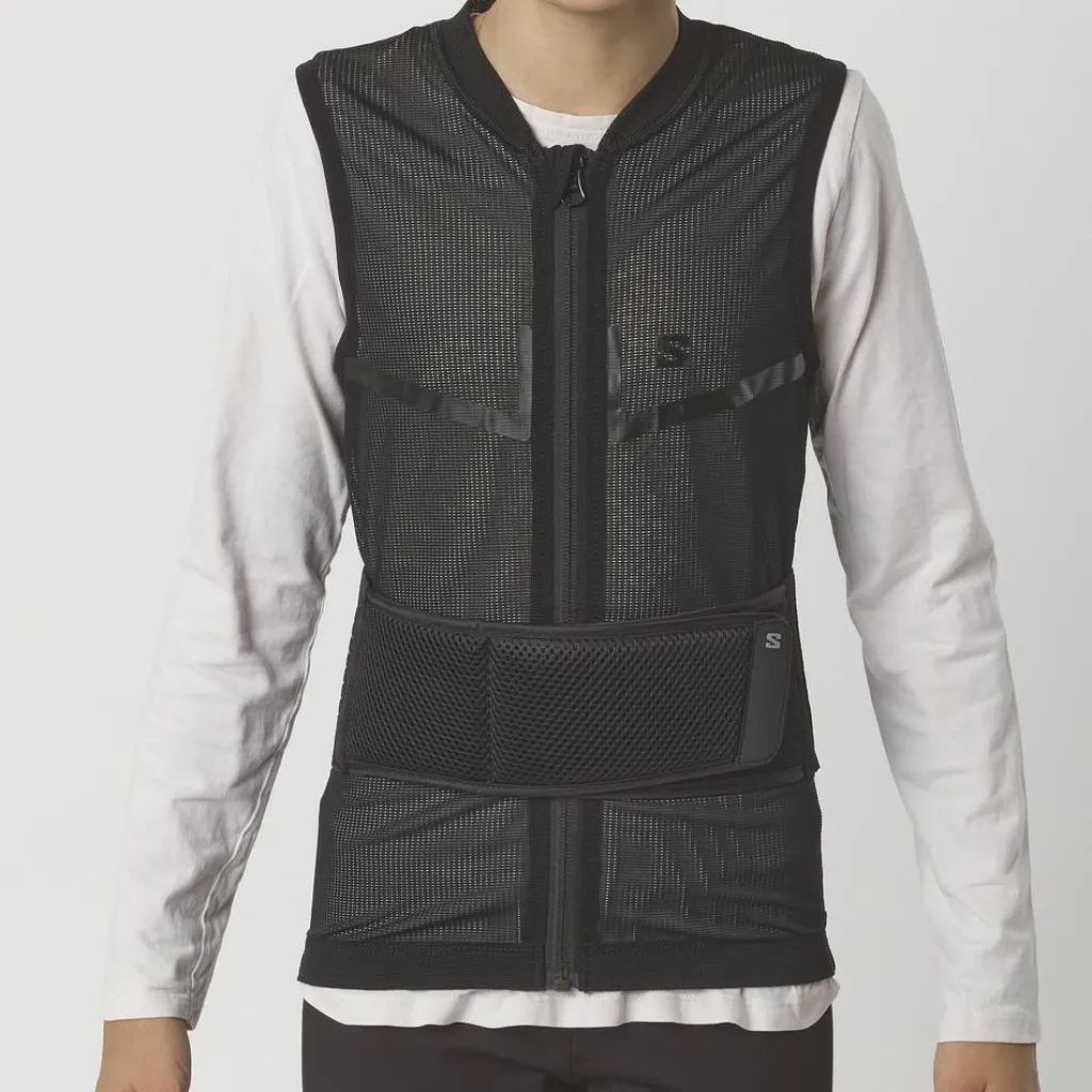 Salomon Flexcell Pro Vest rugbeschermer junior black< Wintersport Protectie|Wintersport