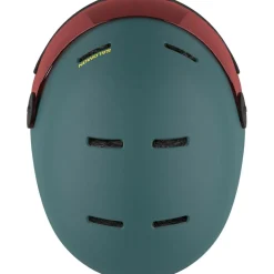 Skihelmen|Wintersport-Salomon Orka Visor skihelm junior north atlantic