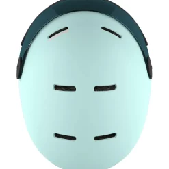 Skihelmen|Wintersport-Salomon Orka Visor skihelm junior bleached aqua