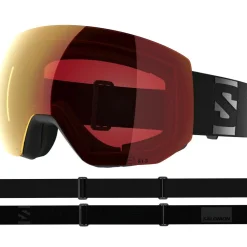 Skibrillen|Wintersport-Salomon Radium Pro SIGMA Photochromic skibril SIGMA photo poppy red black