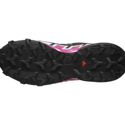 Hardloopschoenen-Salomon Speedcross 6 hardloopschoenen dames ebony white berry