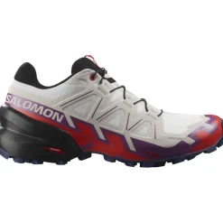 Salomon Speedcross 6 hardloopschoenen dames white sparkling grape< Hardloopschoenen