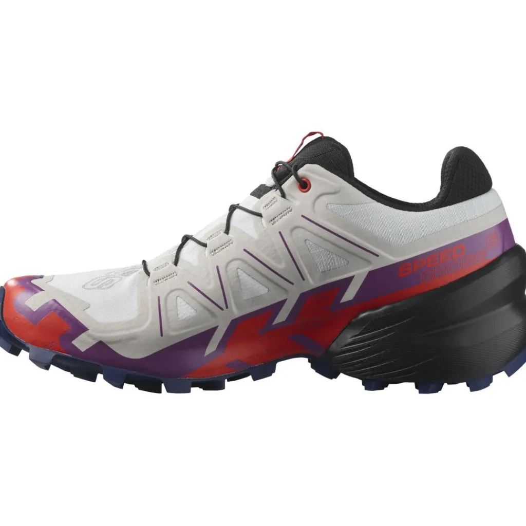 Salomon Speedcross 6 hardloopschoenen dames white sparkling grape< Hardloopschoenen