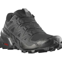 Hardloopschoenen-Salomon Speedcross 6 hardloopschoenen dames black phantom