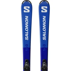 Ski's|Wintersport-Salomon S/Race M 24 - 25 ski's junior met C5 GW binding