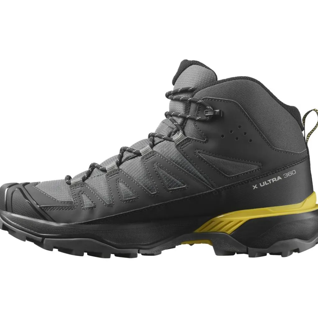 Salomon X ULTRA 360 GORE-TEX wandelschoenen heren castlerock black spicy mustard< Wandelen|Wandelschoenen