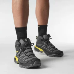 Salomon X ULTRA 360 GORE-TEX wandelschoenen heren castlerock black spicy mustard< Wandelen|Wandelschoenen