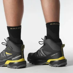 Salomon X ULTRA 360 GORE-TEX wandelschoenen heren castlerock black spicy mustard< Wandelen|Wandelschoenen