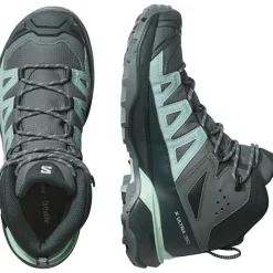 Salomon X ULTRA 360 GORE-TEX wandelschoenen dames turbulence carbon tourmaline< Wandelen|Wandelschoenen