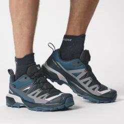 Wandelen|Wandelschoenen-Salomon X Ultra 360 GTX Lo wandelschoenen heren carbon india ink deep dive