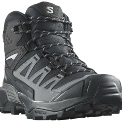 Wandelen|Wandelschoenen-Salomon X Ultra 360 GTX Mid wandelschoenen heren black magnet pewter
