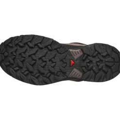 Wandelen|Wandelschoenen-Salomon X ULTRA 360 LEATHER GORE-TEX wandelschoenen dames cognac peppercorn black