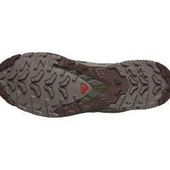 Hardloopschoenen-Salomon XA PRO 3D V9 GORE-TEX hardloopschoenen heren black coffee rum raisin olive night