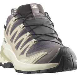 Hardloopschoenen-Salomon XA PRO 3D V9 GORE-TEX hardloopschoenen dames nine iron oxford tan alfalfa
