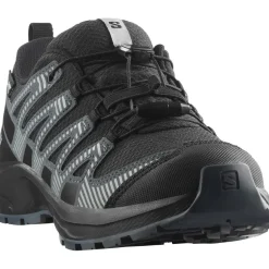 Wandelen|Wandelschoenen-Salomon XA PRO V8 WATERPROOF wandelschoenen junior black turbulence quarry