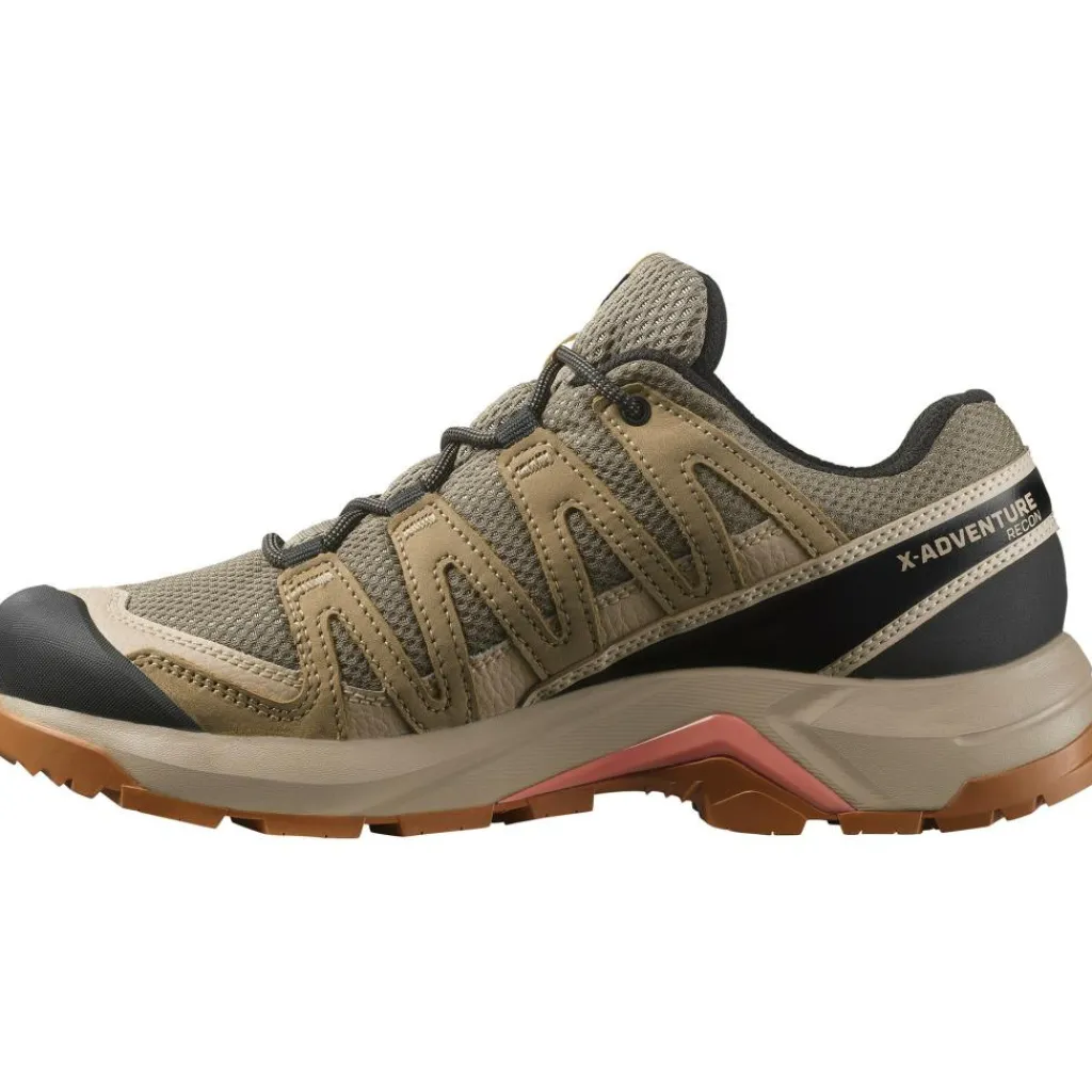 Salomon X-ADVENTURE RECON GORE-TEX wandelschoenen dames falcon desert tan hyma pink< Wandelen|Wandelschoenen