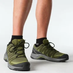 Wandelen|Wandelschoenen-Salomon X-ADVENTURE RECON GORE-TEX  wandelschoenen heren olive night martini pewter