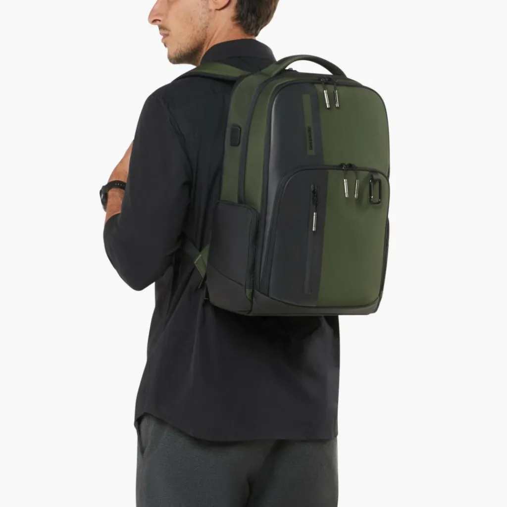Samsonite Biz2go Daytrip 15,6 inch laptop rugzak 22,5 liter earth green< Overige Rugzakken