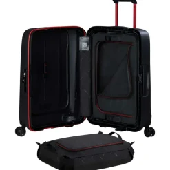 Samsonite Essens Spinner 55 koffer charcoal red< Koffersoorten|Fietsartikelen