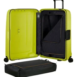Koffersoorten|Fietsartikelen-Samsonite Essens Spinner 75 koffer lime
