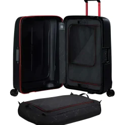 Samsonite Essens Spinner 69 koffer charcoal red< Koffersoorten|Fietsartikelen