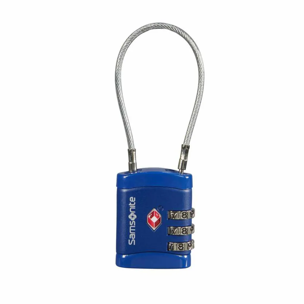 Samsonite Global Cablelock TSA cijferslot midnight blue< Koffer Accessoires|Fietsartikelen