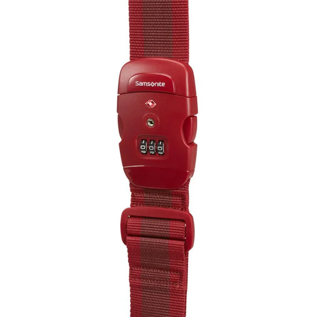 Koffer Accessoires|Fietsartikelen-Samsonite Global TA kofferriem lock red