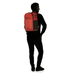 Samsonite Moderny Underseat 14,1 inch laptop rugzak 20 liter  terracotta red< Overige Rugzakken