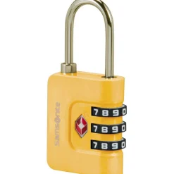 Koffer Accessoires|Fietsartikelen-Samsonite Ta Revolution TSA cijferslot yellow