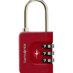 Koffer Accessoires|Fietsartikelen-Samsonite Ta Revolution TSA cijferslot red