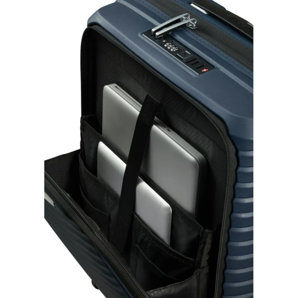 Samsonite Upscape Spinner Easy Access koffer 55 - 26 cm blue nights< Koffersoorten|Fietsartikelen