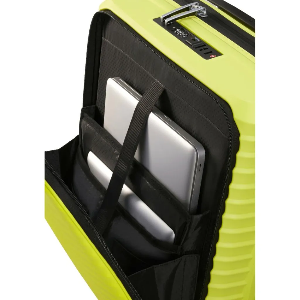 Koffersoorten|Fietsartikelen-Samsonite Upscape Spinner Easy Access 55 koffer lime